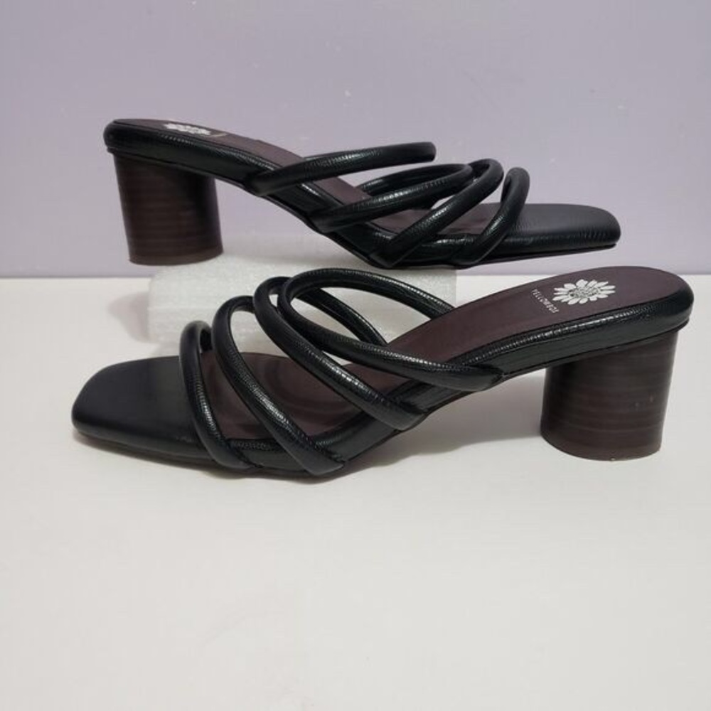Black Strappy Heeled Sandals